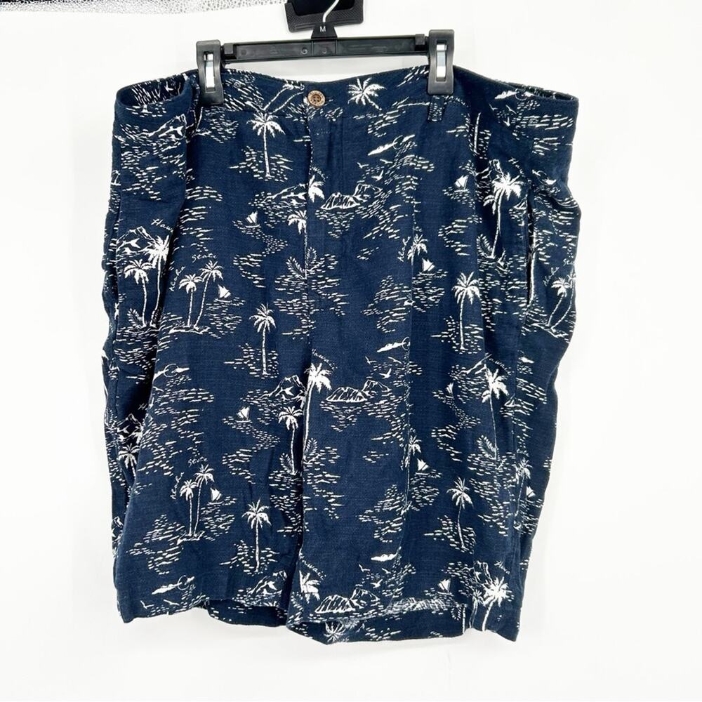 Tailor Vintage Greenwich Short 9” Slim Fit Linen Blend Shorts Tropical Mens 40